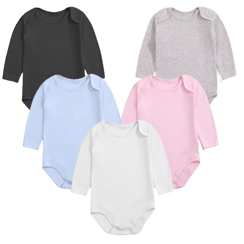 Hot Sale Newborn Cloth 100% Cotton Baby Rompers Long Sleeves Baby Onesie Girl Boy Romper Bodysuit Jumpsuit